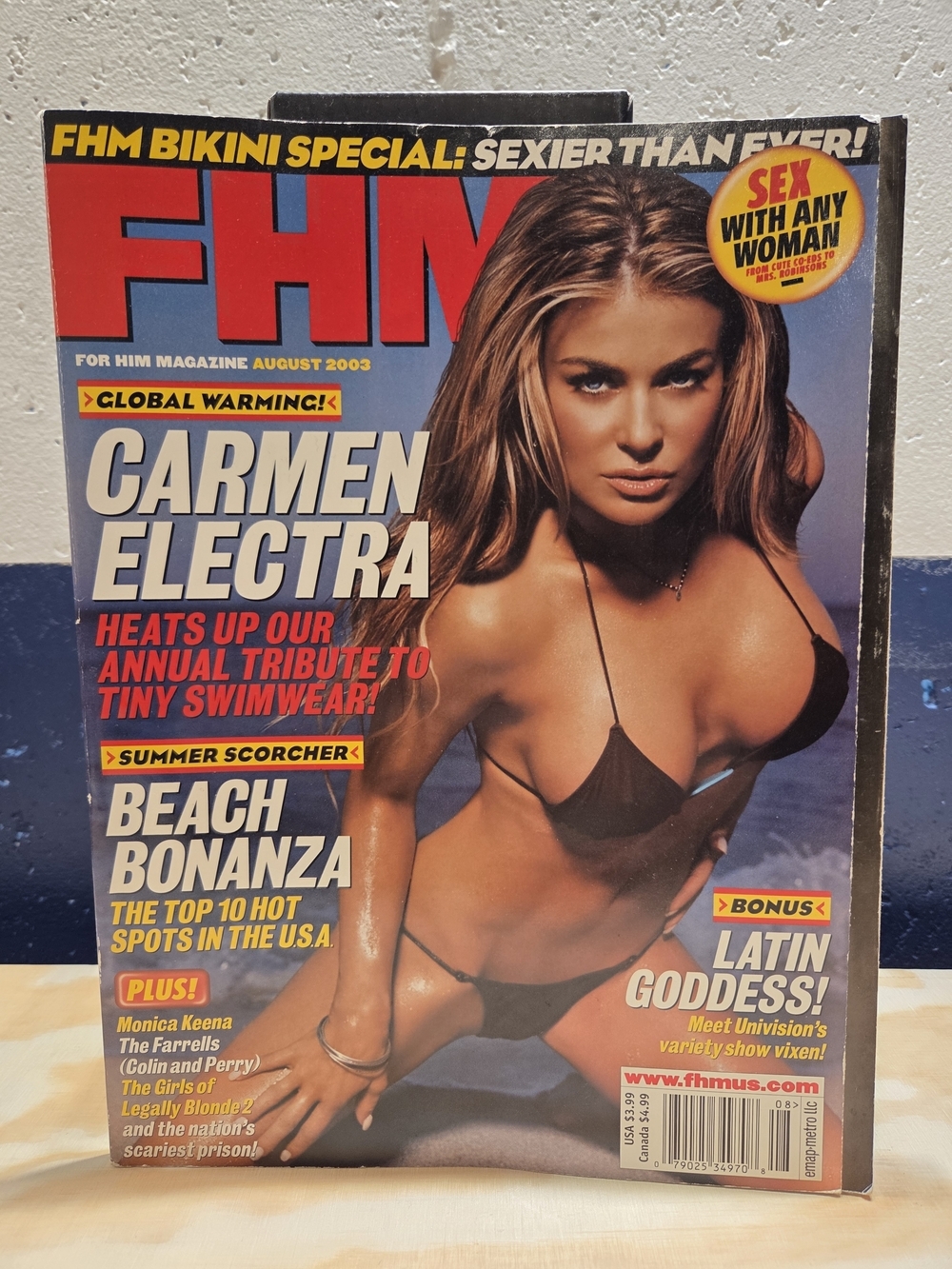 FHM Magazine August 2003 - Carmen Electra Cover